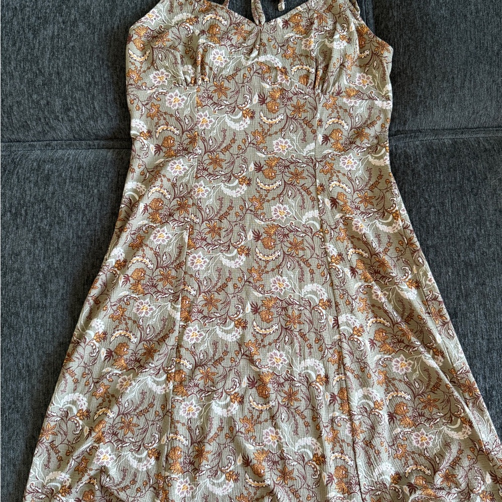 Floral Patterned Women's Dress
